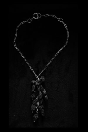 Lava rock necklace