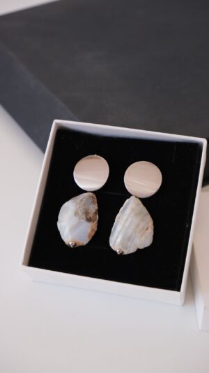 Raw Agate Earrings - Image 4