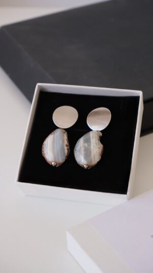 Raw Agate Earrings - Image 3