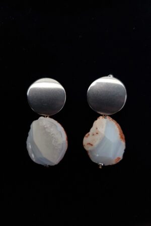 Raw Agate Earrings