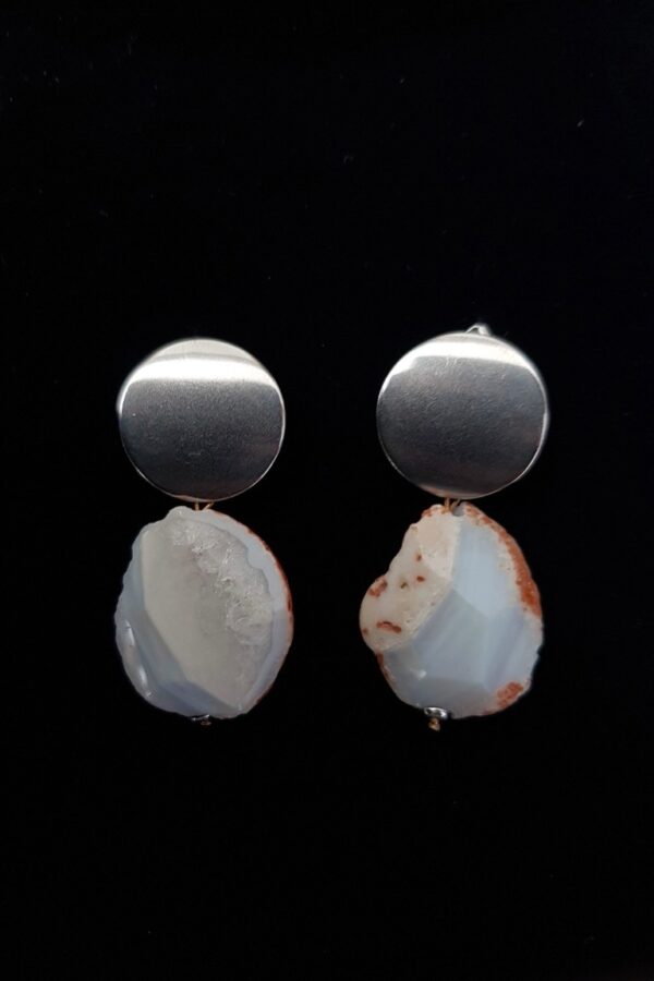 Raw Agate Earrings